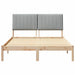 Cadru de pat cu headboard Maro 135 x 190 cm Lemn de pin masiv - WALTI WALTI
