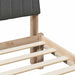 Cadru de pat cu headboard Maro 135 x 190 cm Lemn de pin masiv - WALTI WALTI