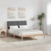 Cadru de pat cu headboard Maro 135 x 190 cm Lemn de pin masiv - WALTI WALTI