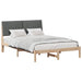 Cadru de pat cu headboard Maro 135 x 190 cm Lemn de pin masiv - WALTI WALTI