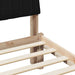 Cadru de pat cu headboard Maro 135 x 190 cm Lemn de pin masiv - WALTI WALTI