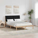 Cadru de pat cu headboard Maro 135 x 190 cm Lemn de pin masiv - WALTI WALTI