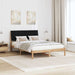 Cadru de pat cu headboard Maro 135 x 190 cm Lemn de pin masiv - WALTI WALTI