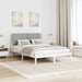 Cadru de pat cu headboard Alb 135 x 190 cm Lemn de pin masiv - WALTI WALTI