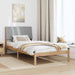 Cadru de pat cu headboard Maro 100 x 200 cm Lemn de pin masiv - WALTI WALTI
