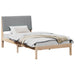 Cadru de pat cu headboard Maro 100 x 200 cm Lemn de pin masiv - WALTI WALTI
