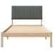 Cadru de pat cu headboard Maro 100 x 200 cm Lemn de pin masiv - WALTI WALTI