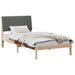 Cadru de pat cu headboard Maro 100 x 200 cm Lemn de pin masiv - WALTI WALTI