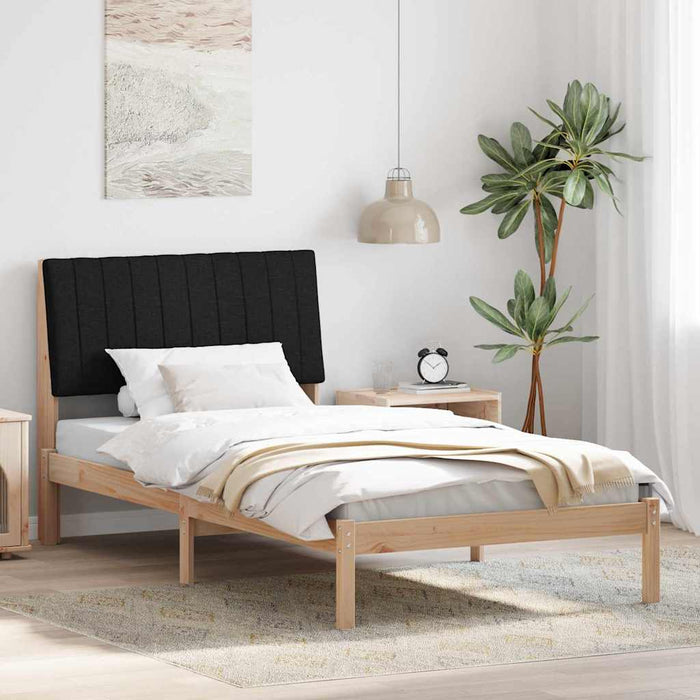 Cadru de pat cu headboard Maro 100 x 200 cm Lemn de pin masiv - WALTI WALTI