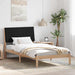 Cadru de pat cu headboard Maro 100 x 200 cm Lemn de pin masiv - WALTI WALTI