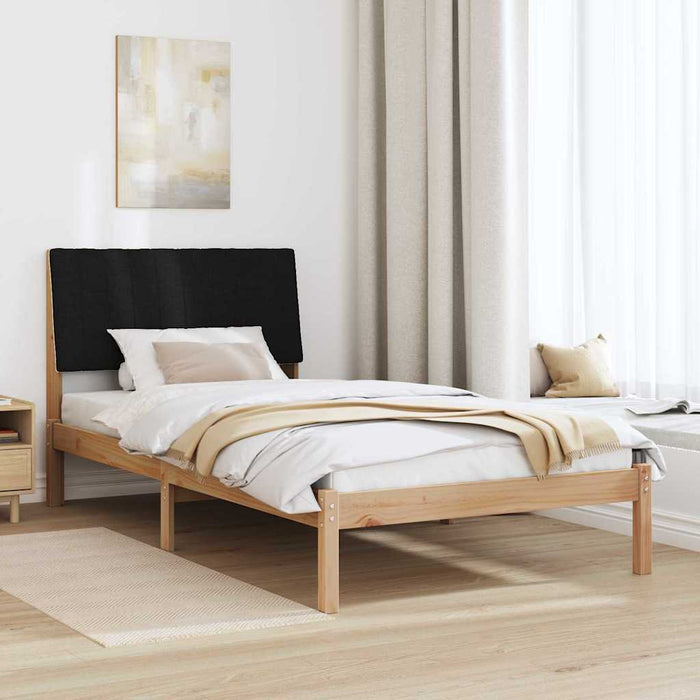 Cadru de pat cu headboard Maro 100 x 200 cm Lemn de pin masiv - WALTI WALTI