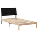 Cadru de pat cu headboard Maro 100 x 200 cm Lemn de pin masiv - WALTI WALTI