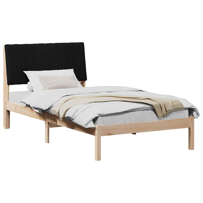 Cadru de pat cu headboard Maro 100 x 200 cm Lemn de pin masiv - WALTI WALTI