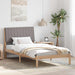 Cadru de pat cu headboard Maro 100 x 200 cm Lemn de pin masiv - WALTI WALTI