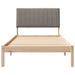 Cadru de pat cu headboard Maro 100 x 200 cm Lemn de pin masiv - WALTI WALTI