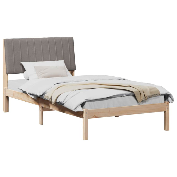 Cadru de pat cu headboard Maro 100 x 200 cm Lemn de pin masiv - WALTI WALTI