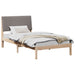 Cadru de pat cu headboard Maro 100 x 200 cm Lemn de pin masiv - WALTI WALTI
