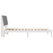 Cadru de pat cu headboard Alb 100 x 200 cm Lemn de pin masiv - WALTI WALTI