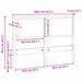 Tăblie cap Altele Maro 135 cm Lemn masiv de pin - WALTI WALTI