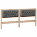 Tăblie cap Altele maro și gri închis 160 cm Lemn masiv de pin - WALTI WALTI