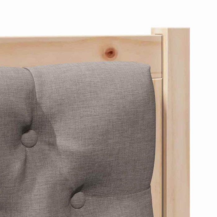 Tăblie cap Altele Maroniu și taupe 90 cm Lemn masiv de pin - WALTI WALTI
