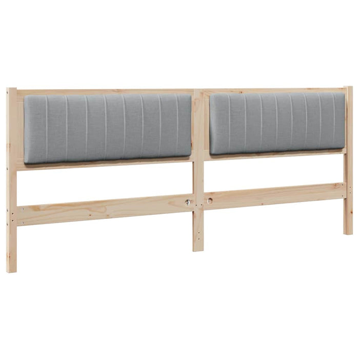 Tăblie tapițată cu headboard Maro 200 cm Lemn de pin masiv - WALTI WALTI