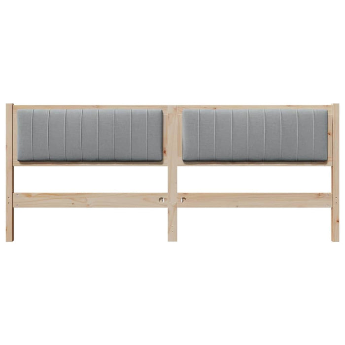 Tăblie tapițată cu headboard Maro 200 cm Lemn de pin masiv - WALTI WALTI
