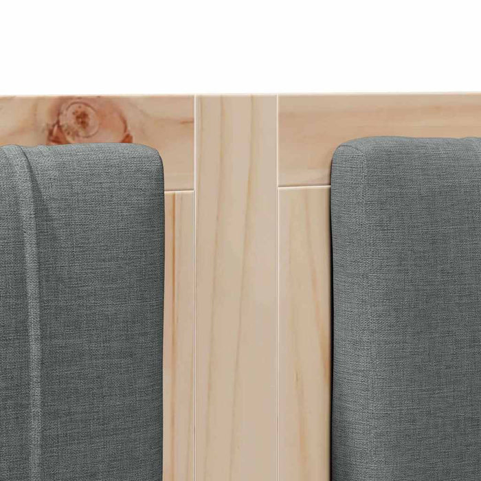 Tăblie tapițată cu headboard Maro 200 cm Lemn de pin masiv - WALTI WALTI