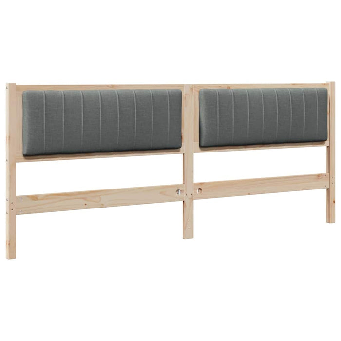 Tăblie tapițată cu headboard Maro 200 cm Lemn de pin masiv - WALTI WALTI