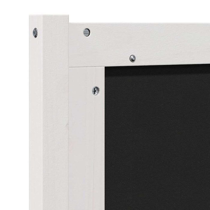 Tăblie tapițată cu headboard Alb 200 cm Lemn de pin masiv - WALTI WALTI