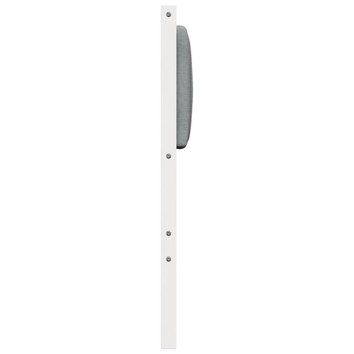 Tăblie tapițată cu headboard Alb 200 cm Lemn de pin masiv - WALTI WALTI