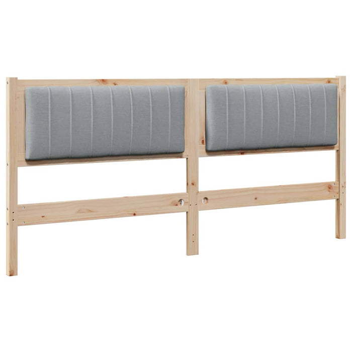 Tăblie tapițată cu headboard Maro 180 cm Lemn de pin masiv - WALTI WALTI