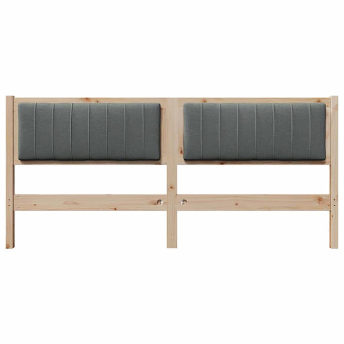 Tăblie tapițată cu headboard Maro 180 cm Lemn de pin masiv - WALTI WALTI
