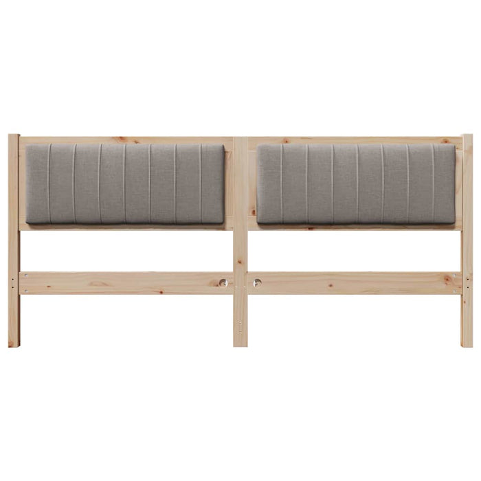 Tăblie tapițată cu headboard Maro 180 cm Lemn de pin masiv - WALTI WALTI