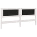 Tăblie tapițată cu headboard Alb 180 cm Lemn de pin masiv - WALTI WALTI