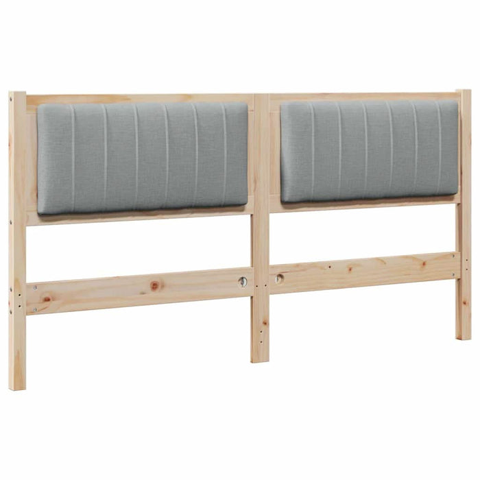 Tăblie tapițată cu headboard Maro 160 cm Lemn de pin masiv - WALTI WALTI