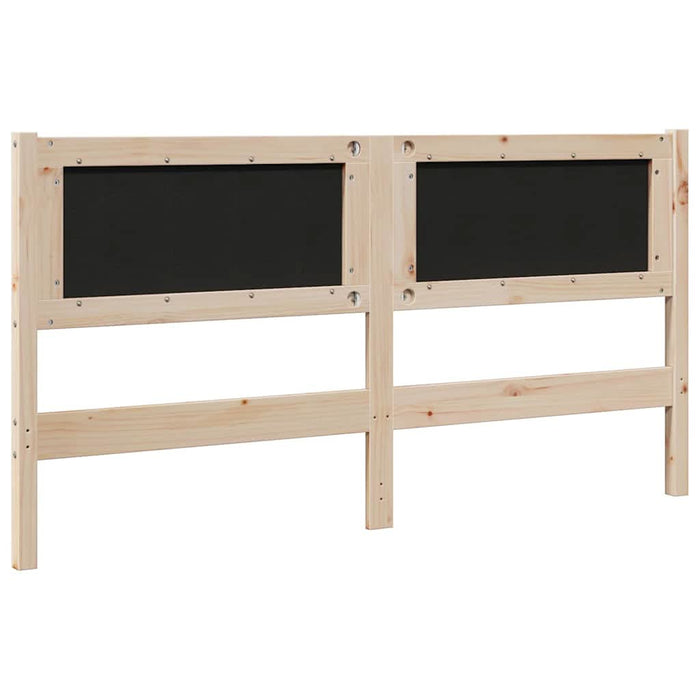 Tăblie tapițată cu headboard Maro 160 cm Lemn de pin masiv - WALTI WALTI