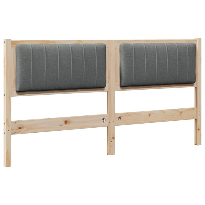 Tăblie tapițată cu headboard Maro 160 cm Lemn de pin masiv - WALTI WALTI