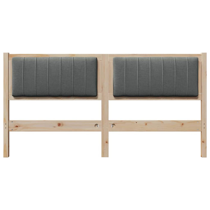 Tăblie tapițată cu headboard Maro 160 cm Lemn de pin masiv - WALTI WALTI