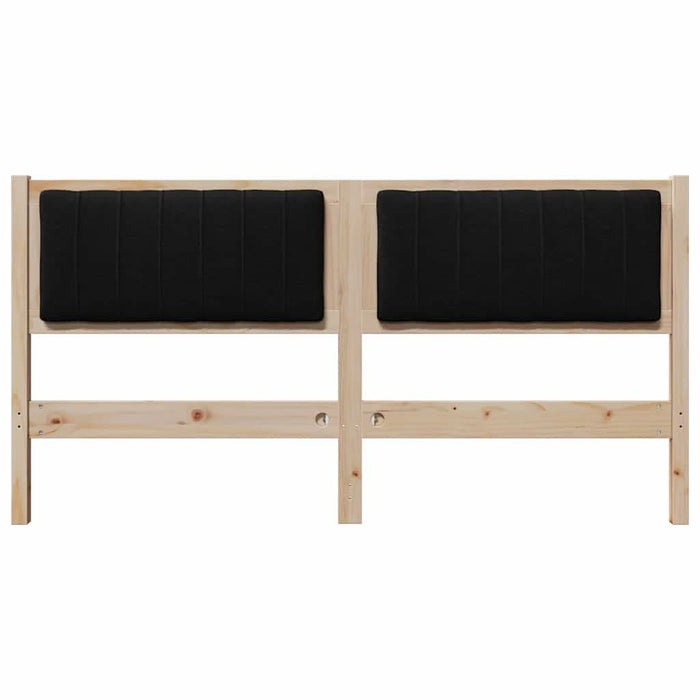 Tăblie tapițată cu headboard Maro 160 cm Lemn de pin masiv - WALTI WALTI