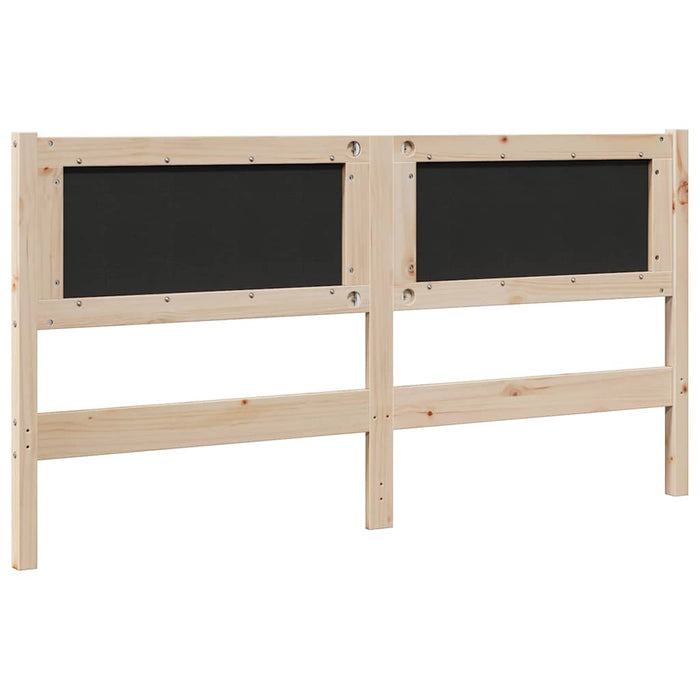 Tăblie tapițată cu headboard Maro 160 cm Lemn de pin masiv - WALTI WALTI