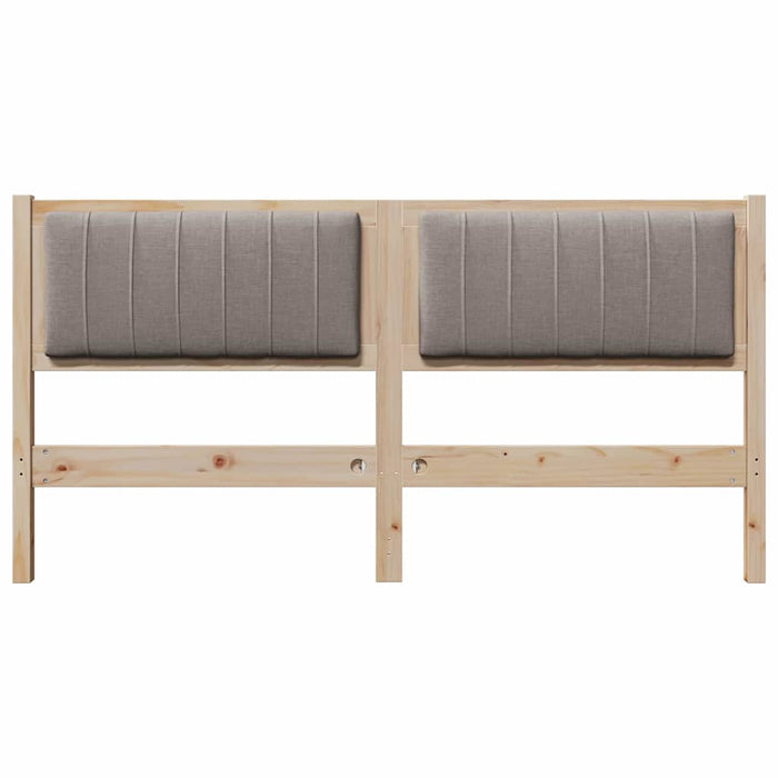 Tăblie tapițată cu headboard Maro 160 cm Lemn de pin masiv - WALTI WALTI