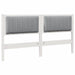 Tăblie tapițată cu headboard Alb 160 cm Lemn de pin masiv - WALTI WALTI