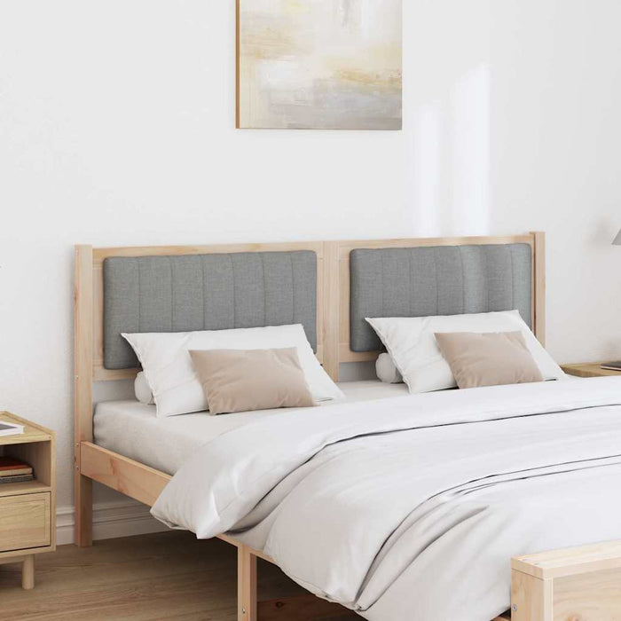 Tăblie tapițată cu headboard Maro 150 cm Lemn de pin masiv - WALTI WALTI