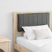Tăblie tapițată cu headboard Maro 150 cm Lemn de pin masiv - WALTI WALTI
