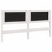 Tăblie tapițată cu headboard Alb 150 cm Lemn de pin masiv - WALTI WALTI