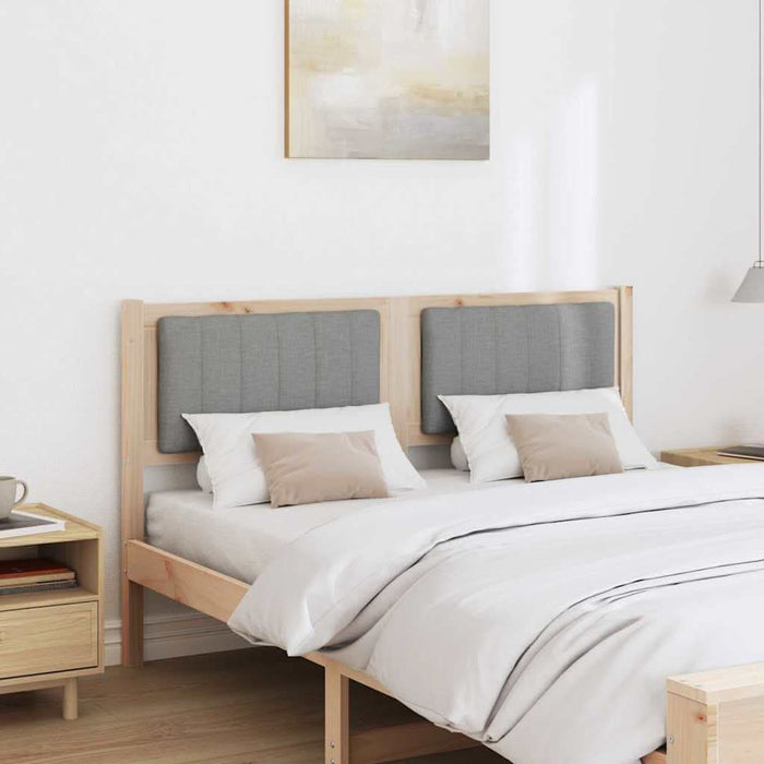 Tăblie tapițată cu headboard Maro 140 cm Lemn de pin masiv - WALTI WALTI