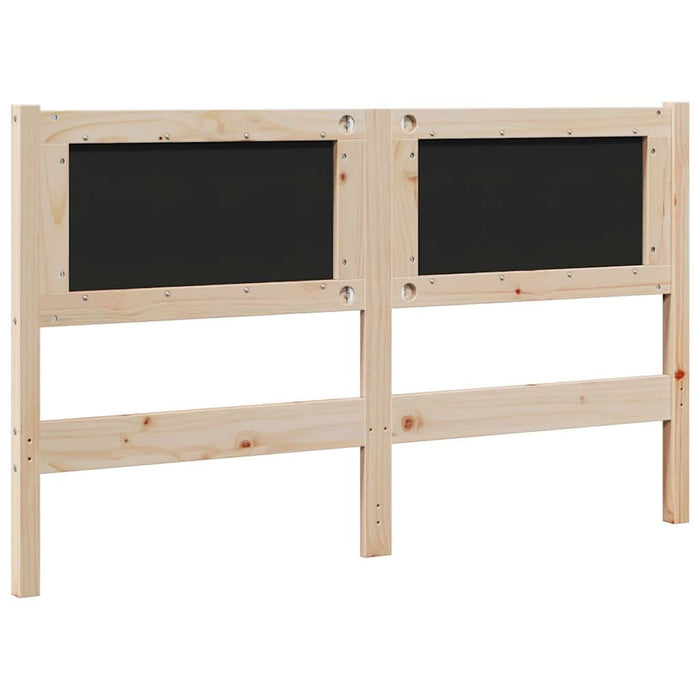 Tăblie tapițată cu headboard Maro 140 cm Lemn de pin masiv - WALTI WALTI