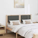 Tăblie tapițată cu headboard Maro 140 cm Lemn de pin masiv - WALTI WALTI