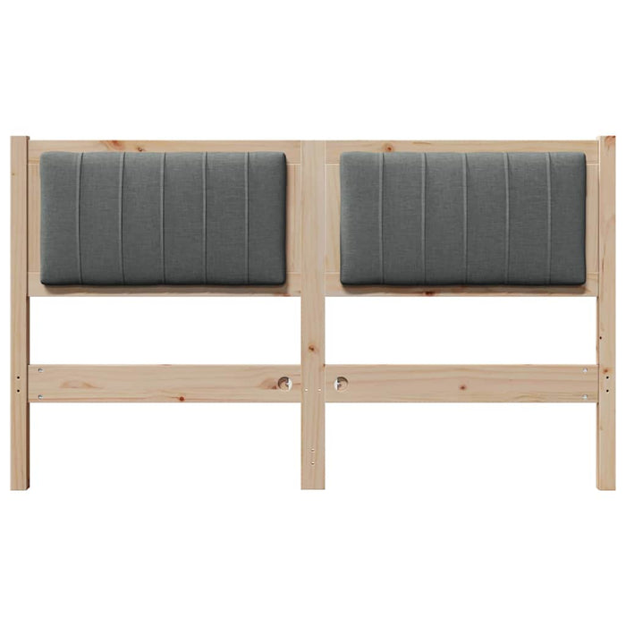 Tăblie tapițată cu headboard Maro 140 cm Lemn de pin masiv - WALTI WALTI